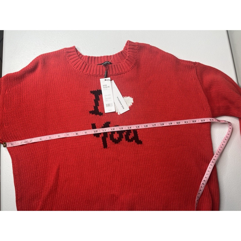 525 America Sweater I Heart You Red Size XL NWT - Picture 7 of 9